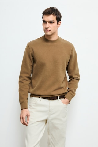 Lufian Logan Erkek Sweatshirt Deve Tüyü Deve Tüyü 112030194100440 Kahverengi