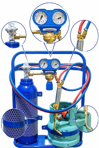 Kasweld Oksijen Kaynak Seti 6 Litre Ekonomik Model Komple