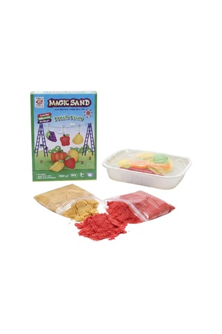 Magıc Sand Meyve Kalıplı Kinetik Kum Oyun Seti 500 Gr Çok Renkli