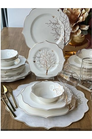 Rossev Yemek Takımı Arbol Bird 24 Parça 6 Kişilik Diğer