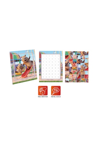 Playever Sticker Puzzle - Kapibara, Çıkartmalı Yapboz Etkinlik Kitabı