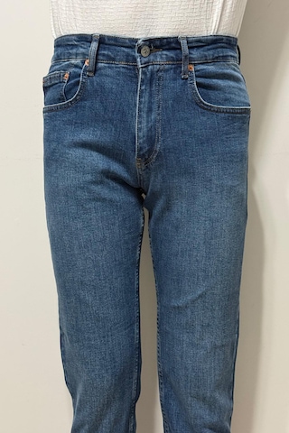 Hacker Denim Dmctekstil Erkek 1022 Yüksek Bel Rahat Kesim Boru Paça Jean Pantolon Lacivert