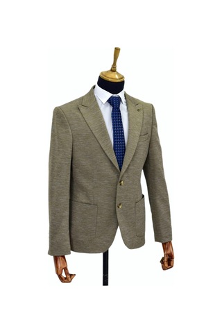 Erkek Tek Spor Ceket Bgl-st04306 Bej