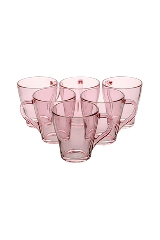 Osz Cam Çay Bardağı Seti, 6 Parça, 250 Ml 276726486 Pembe