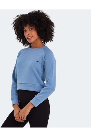 Slazenger KAITO IN Kadın Sweatshirt Mavi