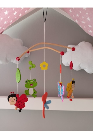 Balık Hediyelik Bebek Beşik Süsü Dönençe Organik Dekorasyon Montessori - 2003