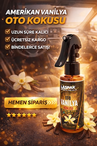 Amerikan Vanilya Sprey Oto Kokusu Uzun Süre Kalıcı Ferah Araç Parfümü 100