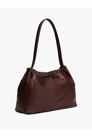 Tommy Hilfiger Soft Leather Shoulder Bag Kadın Kahverengi Çanta - Aw0aw18307