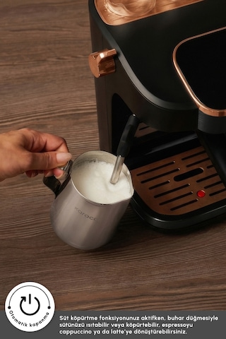 Karaca Hatır Perfetto Dijital Ve Dokunmatik Ekranlı Espresso Ve Türk Kahve Makinesi