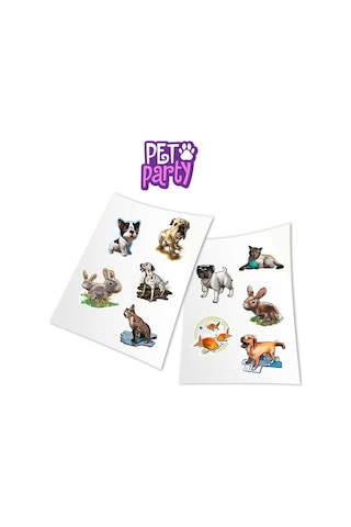 Holotoyz Sticker Pet Party Ar Uyumlu Etiket