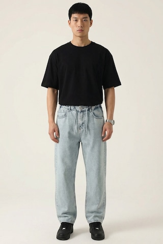 Bigdart Erkek Rahat Kesim Baggy Jean Pantolon 30075 - Mavi