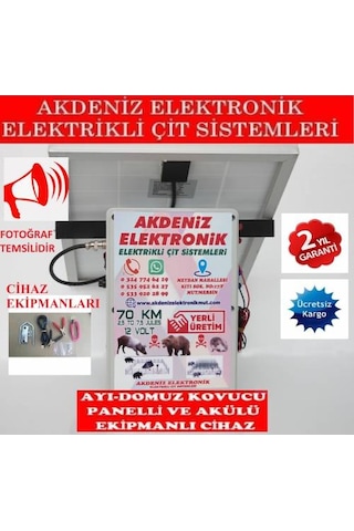 Ayi Domuz Kovucu Sirenli [Kisa Devre Korumali] Elektrikli Çit Sis