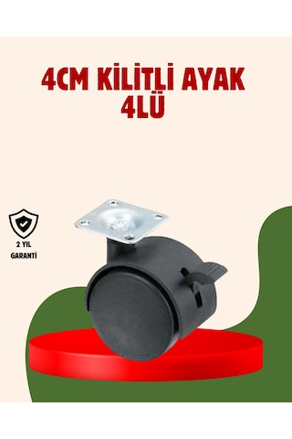 4 Cm Kilitli Döner Ayak 4 Adet Sehpa Ve Mobilya Ayağı 6182204