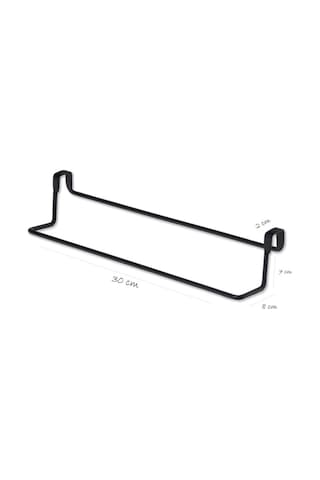 Suntel Dolap Kapağına Geçmeli Havluluk Askı Aparatı Siyah