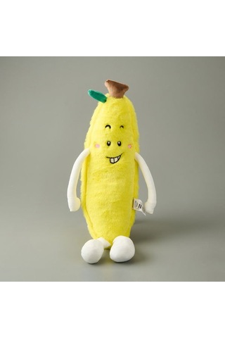 Evidea Soft Muz Figürlü Yastık - Sarı - 55x15 Cm Sarı