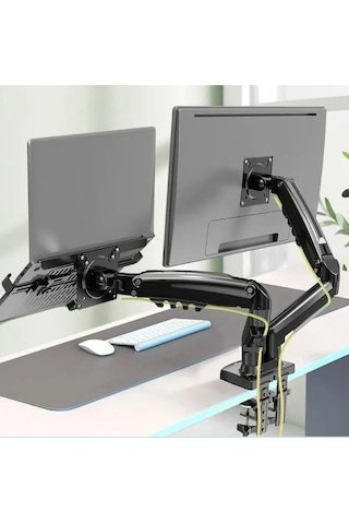 Vontech F160-fp 17-27'' Hareketli Monitör + Notebook Masa Standı