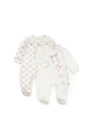 Babycosy Organic Wear Bebek 2li Tulum %100 Organik Pamuk , Bebek - Yenidoğan- Csy8148 Powder