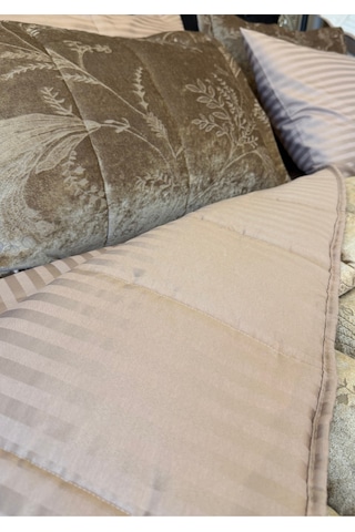Home Kadife Confort Çift Kişilik Uyku Seti 6 Parça 230x240 Kahverengi
