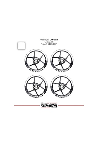 Honda Forza 250 Jant Şeridi Yarım Jant Kaplama & Forza 250 Yazı Sticker Seti 64486076