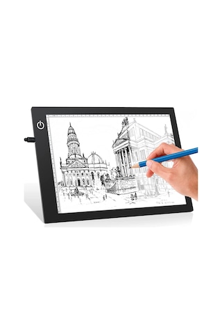 Valkyrie Led Işıklı A4 Boy Çizim Kopyalama Eskiz Çizim Ultra İnce