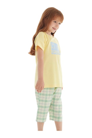 Kız Çocuk Pijama Takımı 60565 - Açık Sarı Açık Sarı