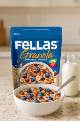 Fellas Granola - Yaban Mersini & Kuruyemiş 200 G