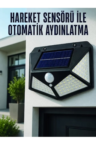 Hepsi Hareket Sensörlü Güneş Enerjili Duvar Lambası Dış Mekan İçin Güçlü Led Aydınlatma Najmaddin Diğer