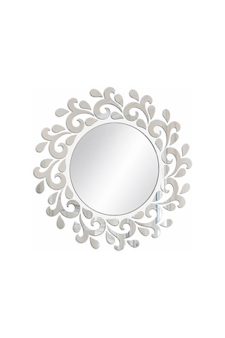 Klasik Mandala Dekoratif Akrilik Ayna Beyaz