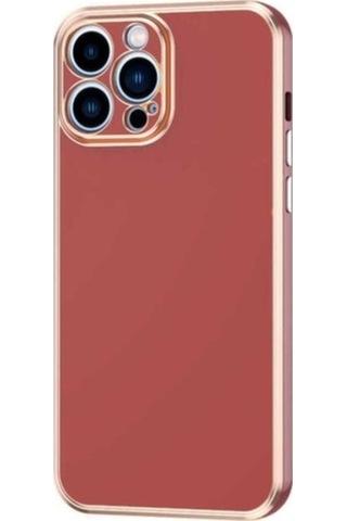 Apple Uyumlu iPhone 12 Pro Max Kılıf Zore Bark Kapak Kahverengi