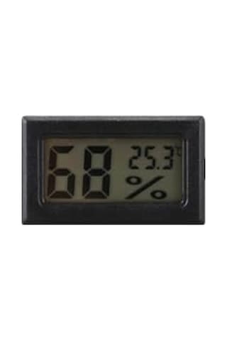 Ayrex Mini Lcd Dijital Elektronik Siyah Termometre Higrometre Sıcaklık Nem Ölçer Kablosuz