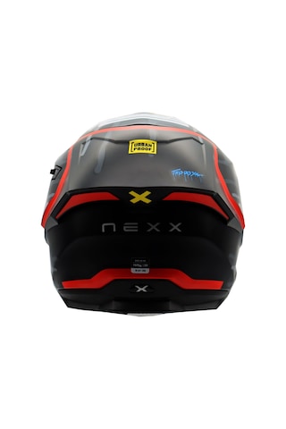 Nexx Y.100R Urbangram Kapalı Motosiklet Kaskı Kırmızı - Mat Siyah