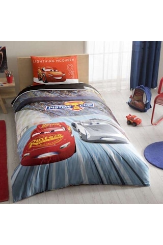 Taç Nevresim Takımı Tek Kişilik Lisanslı Disney Cars 3