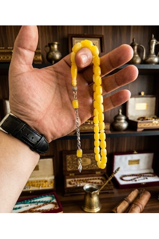 Tesbih Beyrut Damla Sarı - Beyaz