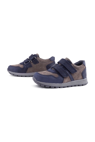 Ortopedikal Rakerplus 3750 3750-lgr % 100 Deri Cırtlı Lacivert Gri Sneaker Çocuk Spor Ayakkabı Lacivert - Gri