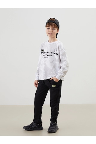 LC Waikiki Lcw Kids Bisiklet Yaka Erkek Çocuk Eşofman Takımı Grey Prınted