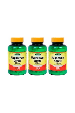 Vitapol Magnezyum Sitrat B6 3X100 Tablet