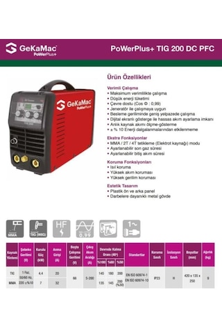 Power Plus Tıg 200dc Pfc İnverter Kaynak Makinası