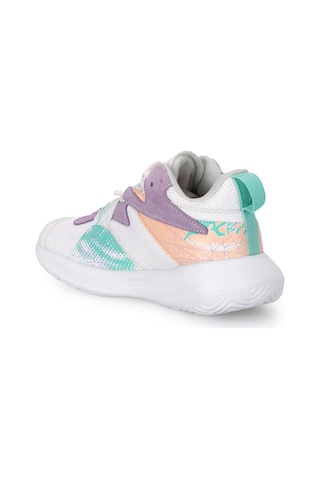 Slazenger Knıght I Kız Çocuk Cırt Cırtlı Beyaz / Lila Günlük Spor Ayakkabısı Beyaz - Lila