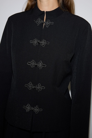 Defacto Regular Fıt Desenli Dokuma Düğmeli Blazer Ceket I4085ax26aubk81 Siyah-bk81