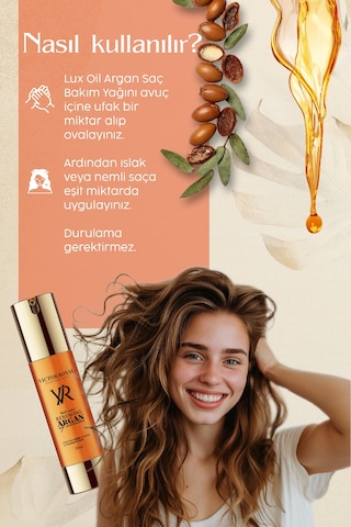 Victor Royal Yıpranmış Ve Kuru Saçlar Için Lux Oil Argan Yağı 50 Ml
