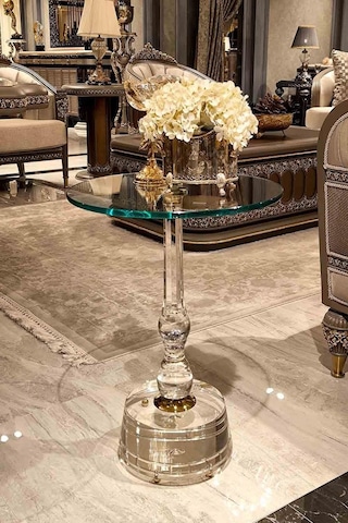 Dulda Akrilik Violeta Sehpa Şeffaf