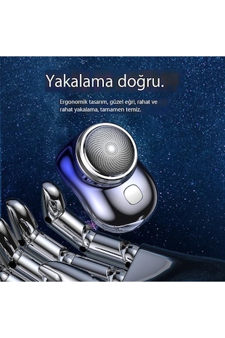 Mini Elektrikli Tıraş Makinesi Yüzen Kafa Seyahat Tıraş Makinesi