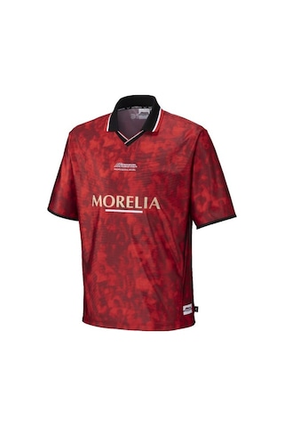 Mizuno Morelia Off Retro Erkek Tişört Kırmızı Çok Renkli