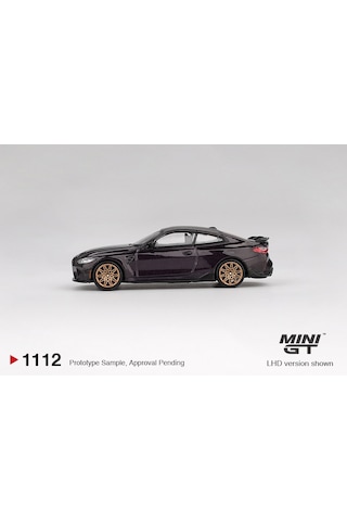 1:64 Ölçek Mini Gt Bmw M4 M-performance Daytona Violet Diecast Metal Minyatür Model Araba 5cm