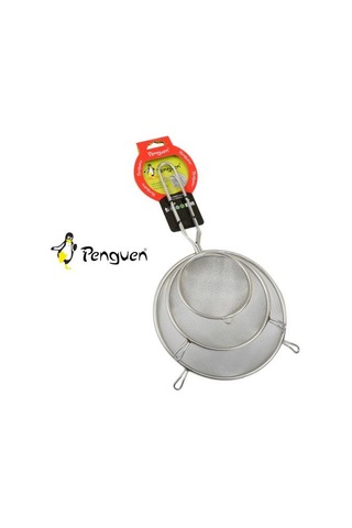 Saplı Çelik Süzgeç 3 Lü - Çok Amaçlı Süzgeç