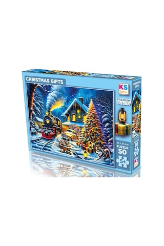 Ks Games 50 Parça Yılbaşı Hediyeleri Çocuk Puzzle - Kız Ve Erkek Çocuk - 5 Yaş Üzeri - 31751