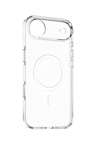 Techaks Apple Uyumlu iPhone 17 Air Kılıf M-safe Şarj Özellikli Kamera Korumalı Tchs Kripto Kapak - Şeffaf Şeffaf