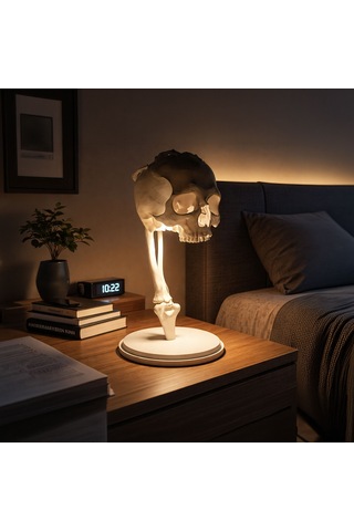 Auralight: Anatomik Tasarım Sanatsal Gece Lambası Beyaz