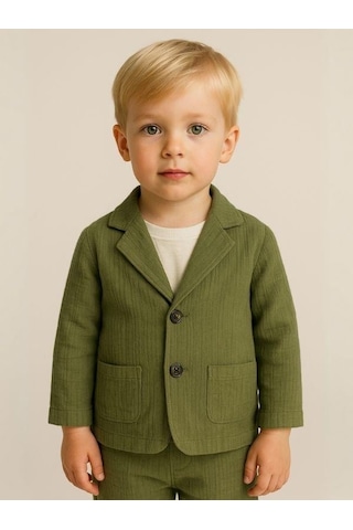 Nanica Kids Erkek Çocuk Müslin Ceket-16010 Haki