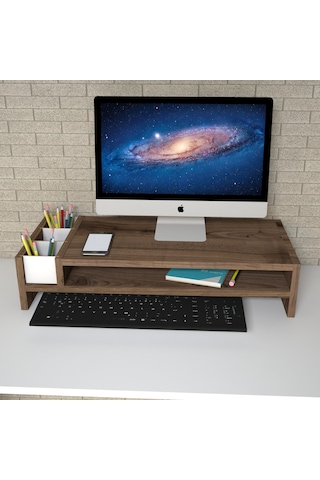 Emkawood Sally Çırağan Monitör Yükseltici Laptop Standı